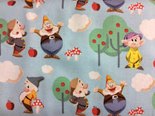 Load image into Gallery viewer, Snow White's Seven Dwarfs light blue Medical Scrub Top Unisex Style for Men & Women