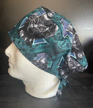 Load image into Gallery viewer, BLACK PANTHER Superhero Unisex Medical Surgical Scrub Caps Men & Women Tie Back and Bouffant Hat Styles