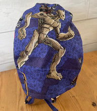 Load image into Gallery viewer, Guardian of the Galaxy Characters Purple Fabric Unisex Medical Surgical Scrub Caps Men & Women Tie Back and Bouffant Hat Styles