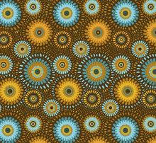 Load image into Gallery viewer, Retro Circles Brown Unisex Medical Surgical Scrub Caps Men & Women Tie Back and Bouffant Hat Styles