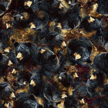 Load image into Gallery viewer, BLACK BEARS IN NATURE Medical Scrub Unisex Style for Men & Women