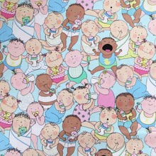 Load image into Gallery viewer, Crying Babies Nursery Labor and Delivery Nurse Fabric Unisex Medical Surgical Scrub Caps Men & Women Tie Back and Bouffant Hat Styles