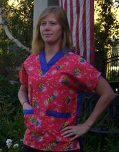Load image into Gallery viewer, Size Small MINIONS Red two tone with Blue back Unisex Style Shirt for Men & Women *IN STOCK *READY TO SHIP