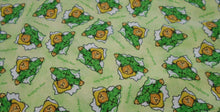Load image into Gallery viewer, PADDINGTON BEAR GREEN Fabric Unisex Medical Surgical Scrub Caps Men & Women Tie Back and Bouffant Hat Styles