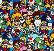 Load image into Gallery viewer, Nintendo Video Game Medical Scrub Top Super Mario Characters Packed Unisex Style for Men & Women