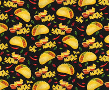 Load image into Gallery viewer, TACOS, CHIPS & SALSA, HOT CHILI PEPPERS Medic Scrub Top Unisex Relaxed Fit Style for Men & Women