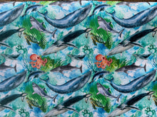 Load image into Gallery viewer, Nautical Beautiful under the sea life Medical Scrub Top Unisex Style for Men & Women