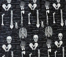 Load image into Gallery viewer, GLOW IN THE DARK Skeleton Human Anatomy Bones Nurse Medical Scrub Top Unisex Style for Men & Women
