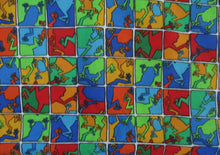 Load image into Gallery viewer, Bright Primary Color Rainforest Frogs in Blocks Nurse Medical Scrub Top Unisex Style for Men & Women