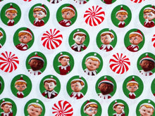 Load image into Gallery viewer, Size Medium Christmas Elf Green Scrub Top Unisex Style Shirt for Men & Women *IN STOCK *READY TO SHIP