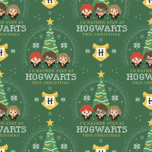 Load image into Gallery viewer, Christmas Holiday Christmas Tree Presents Green Fabric Unisex Medical Surgical Scrub Caps Men & Women Tie Back and Bouffant Hat Styles