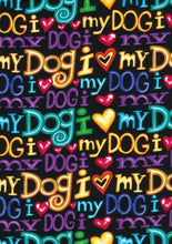Load image into Gallery viewer, Medical Scrub Top I LOVE MY DOG Black Veterinary Tech Unisex Style for Men & Women