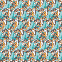 Load image into Gallery viewer, Aladdin Movie Jasmine Raja Packed Fabric Unisex Medical Surgical Scrub Caps Men & Women Tie Back and Bouffant Hat Styles