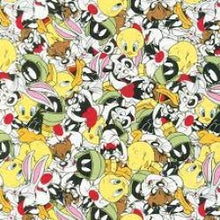 Load image into Gallery viewer, Looney Tunes Cartoon Characters Packed Fabric Nurse Medical Scrub Top Unisex Style for Men & Women
