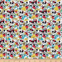 Load image into Gallery viewer, Mickey & Minnie Mouse Pluto Donald & Daisy Duck Packed Fabric Unisex Medical Surgical Scrub Caps Men & Women Tie Back and Bouffant Hat Styles