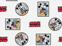 Load image into Gallery viewer, Mickey Mouse Crazy in Love White Fabric Nurse Unisex Medical Surgical Scrub Caps Men & Women Tie Back and Bouffant Hat Styles