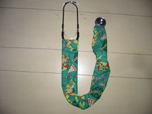Load image into Gallery viewer, TMNT Teenage Mutant Ninja Turtles Donatello Michaelangelo Raphael Leonardo PIZZA Green Fabric Stethoscope sock cover for Medical Professionals