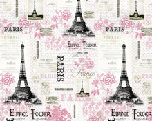 Load image into Gallery viewer, Beautiful Paris France Eiffel Tower Fabric Nurse Medical Scrub Top Unisex Style for Men & Women