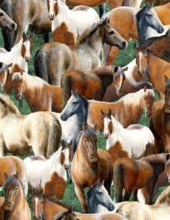 Load image into Gallery viewer, Horses Medical Scrub Top Wild Horses Roaming Unisex Style Shirt for Men & Women