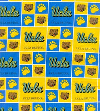 Load image into Gallery viewer, UCLA BRUINS Fabric Unisex Medical Surgical Scrub Caps Men & Women Tie Back Bouffant Hat Styles