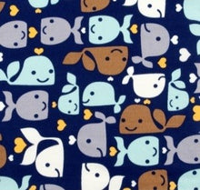 Load image into Gallery viewer, Cute Smiling Whales Fabric Stethoscope cover for Medical Professionals