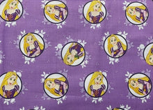 Load image into Gallery viewer, Tangled Rapunzel Forever Princess Purple Fabric Nurse Medical Scrub Top Unisex Style for Men & Women