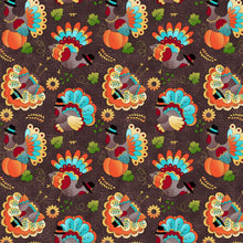 Load image into Gallery viewer, Variety of Thanksgiving Themed Fabrics Medical Surgical Scrub Caps Unisex Men & Women Tie Back and Bouffant Style Hats