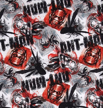 Load image into Gallery viewer, Super Hero Ant Man White Fabric Unisex Medical Surgical Scrub Caps Men & Women Tie Back and Bouffant Hat Styles