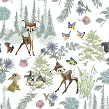 Load image into Gallery viewer, Bambi Medical Scrub Top Flower & Thumper Forest Unisex Style for Men & Women
