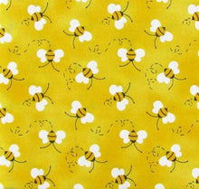 Load image into Gallery viewer, Buzzing Honey Bees Yellow Fabric Unisex Medical Surgical Scrub Caps Men & Women Tie Back and Bouffant Hat Styles