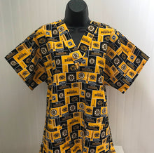 Load image into Gallery viewer, SIZE XL Hockey Boston Bruins Medical Scrub Top Unisex Style for Men & Women *IN STOCK* READY TO SHIP