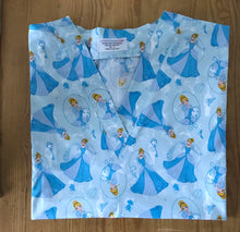Load image into Gallery viewer, Cinderella Medical Scrub Top Dancing at the Ball Unisex Style for Men & Women