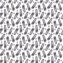 Load image into Gallery viewer, Nightmare Before Christmas JACK SKELLINGTON IN COFFINS White Fabric Nurse Medical Scrub Top Unisex Style for Men & Women