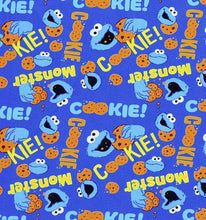 Load image into Gallery viewer, COOKIE MONSTER Blue Fabric Stethoscope sock cover for Medical Professionals