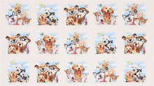 Load image into Gallery viewer, Animals Funny Faces Selfies Frames on Tan Fabric Unisex Medical Surgical Scrub Caps Men & Women Tie Back and Bouffant Hat Styles