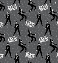 Load image into Gallery viewer, Music Elvis Presley Gray Black Fabric Unisex Medical Surgical Scrub Caps Men & Women Tie Back Bouffant Hat Styles
