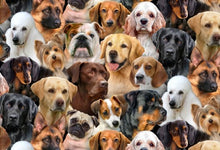 Load image into Gallery viewer, Dog Breeds Medical Scrub Top Packed veterinary Tech Unisex Style for Men & Women