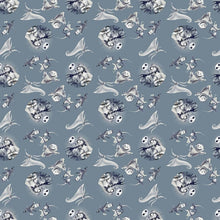 Load image into Gallery viewer, NBC Nightmare Before Christmas Jack & Sally Characters Gray Fabric Stethoscope sock cover for Medical Professionals