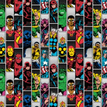 Load image into Gallery viewer, Super Heroes Tiles Characters Captain America Black Panther Black Widow Iron Man Thor Hulk Unisex Medical Surgical Scrub Caps Men & Women Tie Back and Bouffant Hat Styles