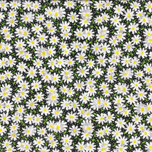 Load image into Gallery viewer, White Daisy Packed Flowers Fabric Nurse Medical Scrub Top Unisex Style for Men & Women