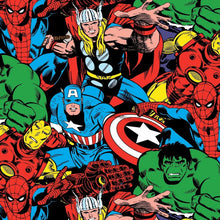 Load image into Gallery viewer, Super Heroes Packed Characters Captain America Iron Man Thor Hulk Unisex Medical Surgical Scrub Caps Men & Women Tie Back and Bouffant Hat Styles