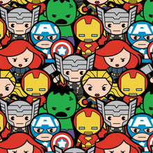Load image into Gallery viewer, Super Heroes AVENEGERS KAWAII Characters Unisex Medical Surgical Scrub Caps Men & Women Tie Back and Bouffant Hat Styles