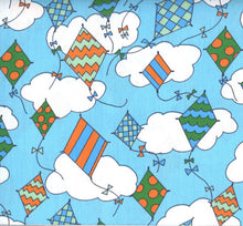 Load image into Gallery viewer, Medical Scrub Top Let's Go Fly a Kite Unisex Relaxed Style for Men & Women