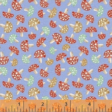 Load image into Gallery viewer, Mushroom Dots Blue Fabric Nurse Medical Scrub Top Unisex Style Shirt for Men & Women