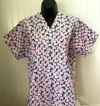Load image into Gallery viewer, Pink Pigs Medical Scrub Top Unisex Style for Men & Women