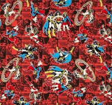 Load image into Gallery viewer, Superhero Girl Power Wonder Woman Bat Woman Super Girl Red Fabric Nurse Medical Scrub Top Unisex Style for Men & Women