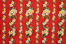 Load image into Gallery viewer, Hawaiian Medical Scrub Top Tropical Lei Plumeria White Yellow Flowers Unisex Style for Men & Women