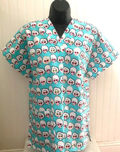 Load image into Gallery viewer, Retro Girl with Sunglasses Medical Scrub Top Unisex Style Shirt for Men & Women