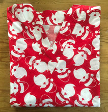 Load image into Gallery viewer, Christmas Medical Scrub Top Santa Silhouette Unisex Style for Men & Women
