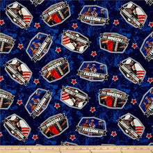 Load image into Gallery viewer, Patriotic American USA Guardian of Freedom Let Freedom Ring Fabric Nurse Medical Scrub Top Unisex Style for Men & Women